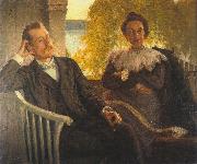 Richard Bergh Author Per Hallstrom and his wife Helga Germany oil painting artist